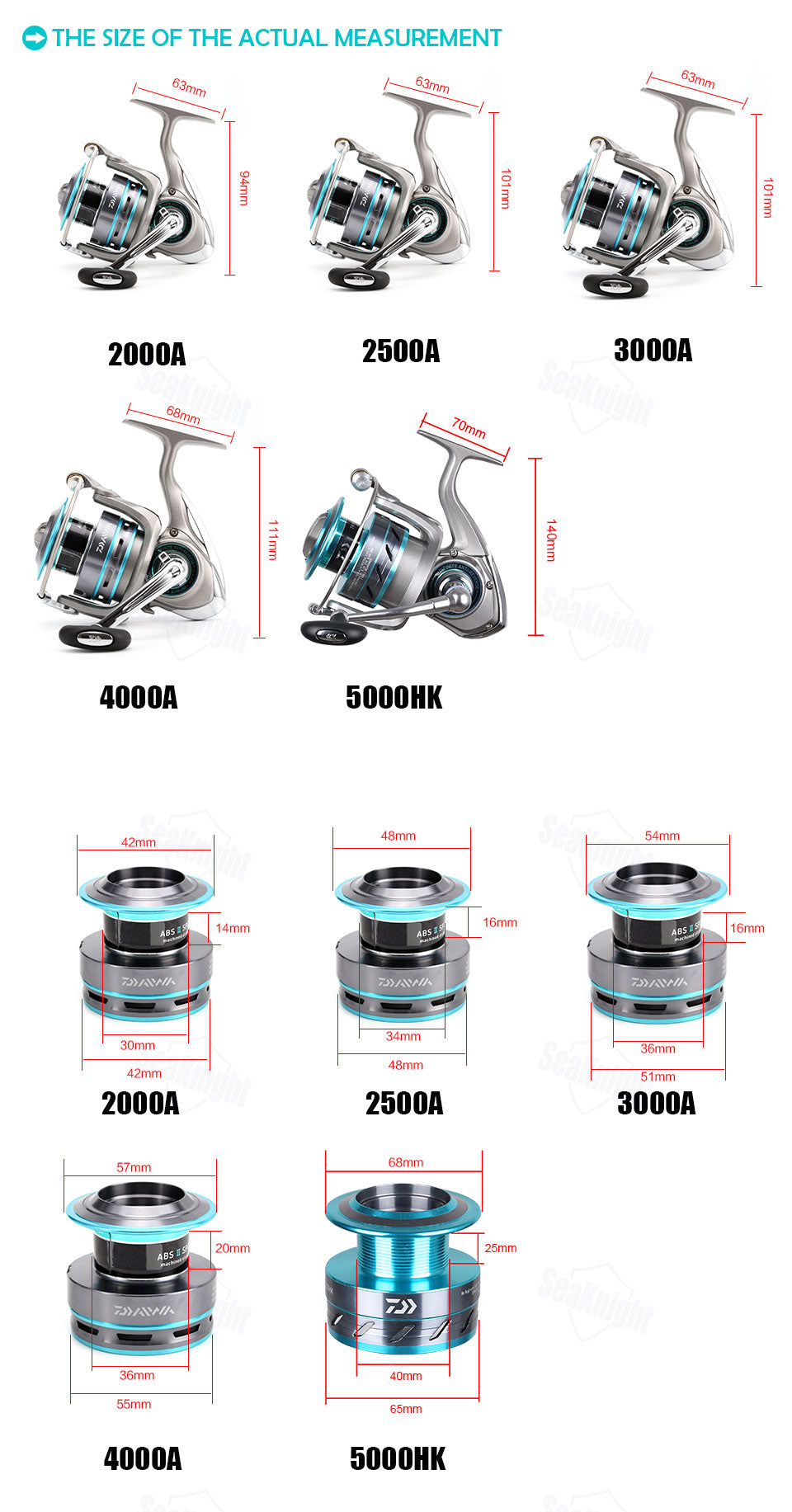 Procaster Spinning Double Spool Daiwa Fishing Reel