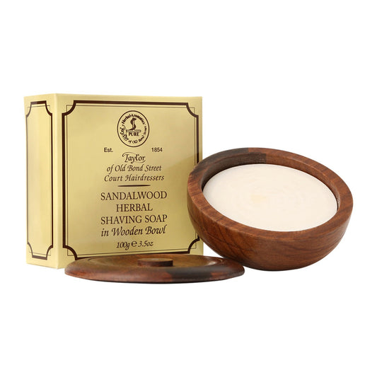 Taylor of Old Bond Street Sandalwood Shave Soap with Bowl, 100g