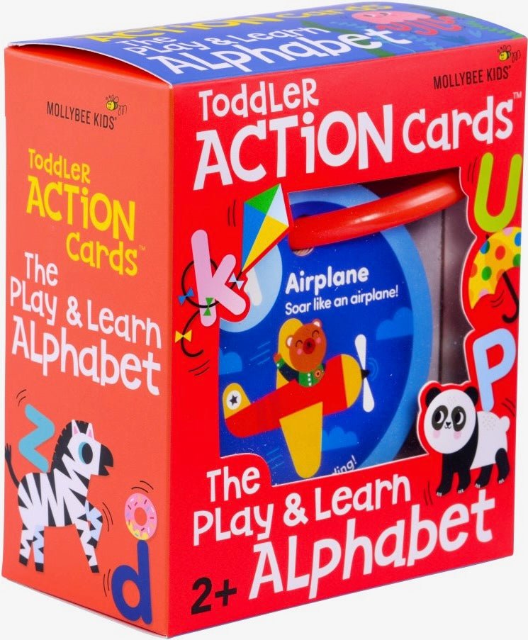 Mollybee Kids Toddler Action Cards| The Play & Learn Alphabet