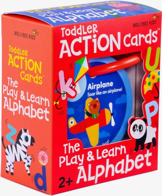 Mollybee Kids Toddler Action Cards| The Play & Learn Alphabet