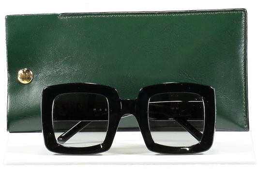 Marni Black Square Frame Sunglasses In Case