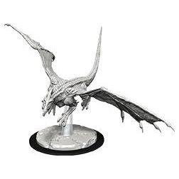 Young White Dragon Miniature